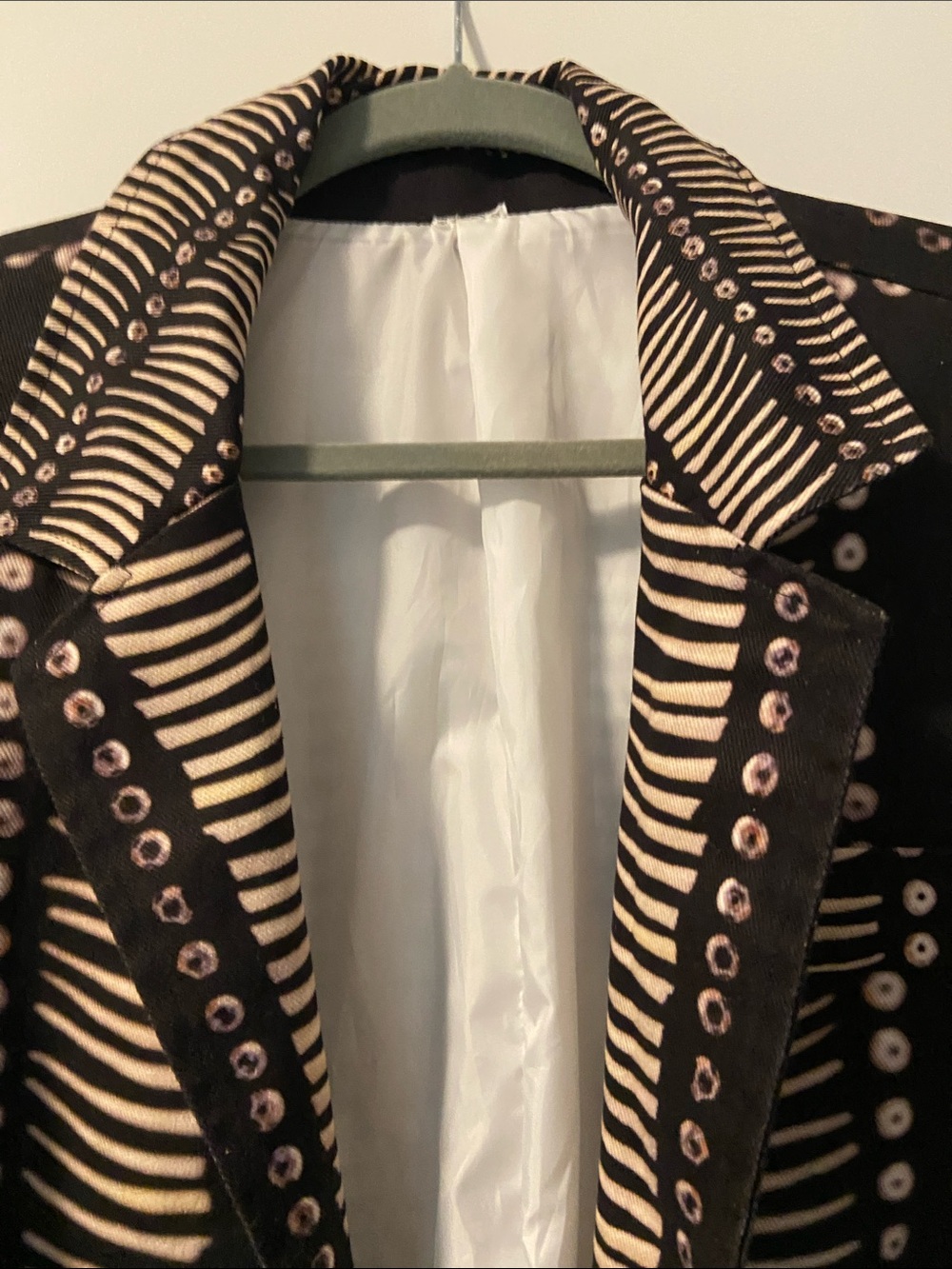 Black & Cream unique Patterned Women's Jacket